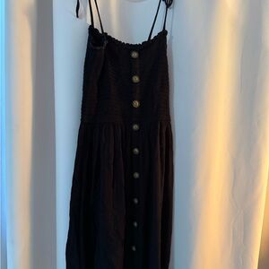 Only Black Textured Summer Dress